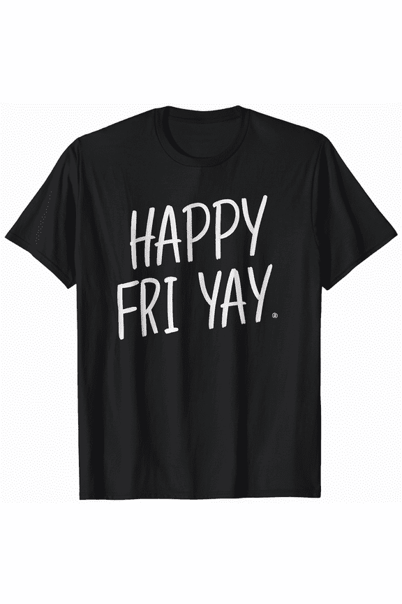 Happpy FRI-YAY Vintage Logo Tee Shirt Men Women Unisex Retro Graphic T-Shirt
