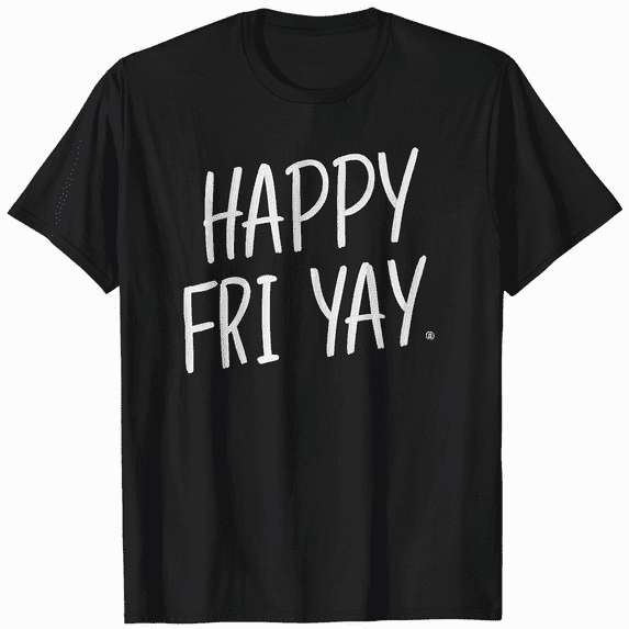 Happpy FRI-YAY Vintage Logo Tee Shirt Men Women Unisex Retro Graphic T-Shirt