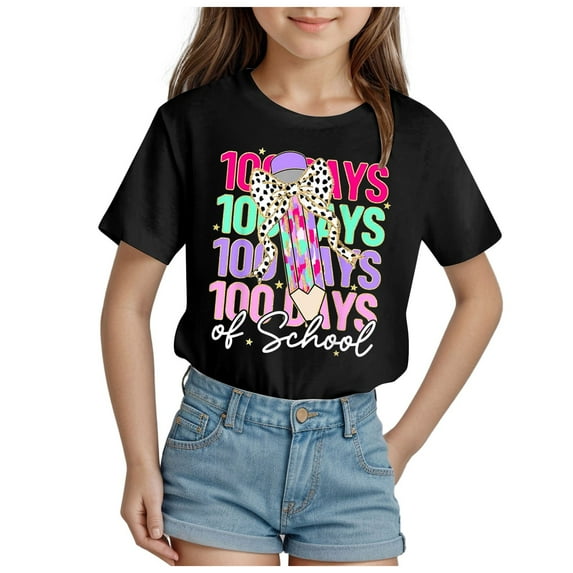 Happy 100 Days Of School Shirt 100 Days Celebration Blouses School 100 Days Tee Teacher 100 Days of School Outfit Kids School Top 100% Cotton