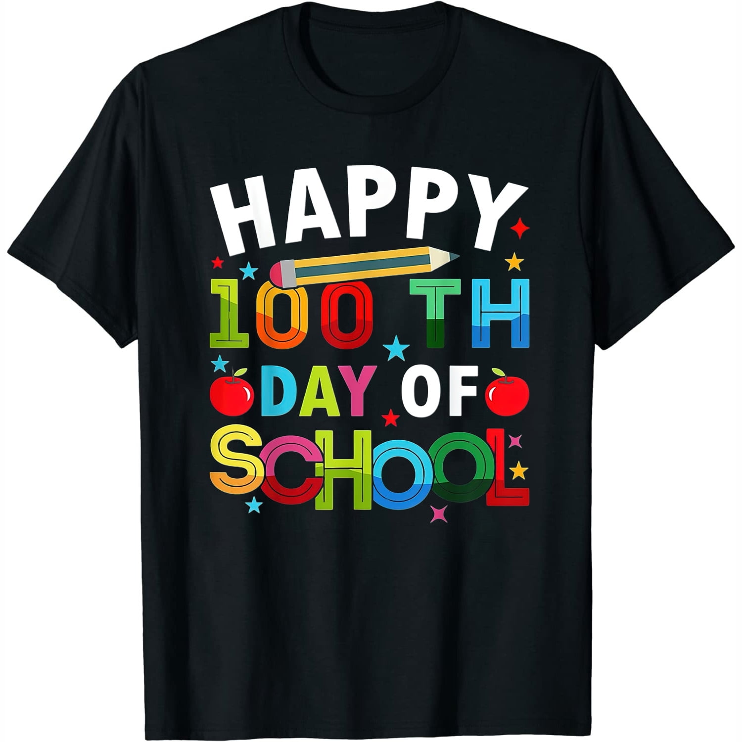 Happy 100 Days Of School Teachers Girls T-Shirt - Walmart.com