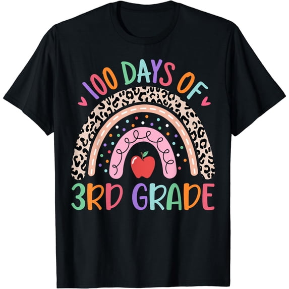 Happy 100 Days of 3rd Grade Teacher Kids 100th Day of School T-Shirt