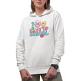 thumbnail image 1 of Happy 100 Days of School, 90s Retro Wavy Text Art Merch Gift, White Hooded Sweatshirt or Hoodie, 2XL, 1 of 5