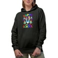 thumbnail image 1 of Happy 100 Days of School, Back-To-School, Black Hooded Sweatshirt or Hoodie, Large, 1 of 5
