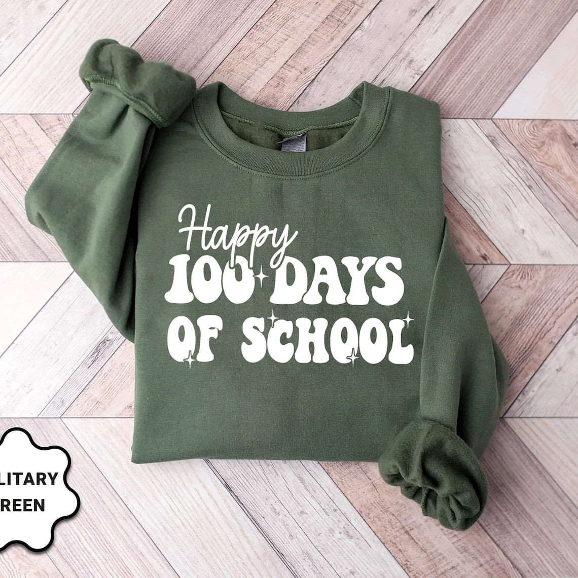 Happy 100 Days of School Sweatshirt, 100th Day of School Sweater