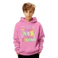 thumbnail image 1 of Happy 100 Days of School Unisex Hoodies for K_ids - Funny Print Drop Shoulder Long Sleeve Sweatshirts, Casual Back to School Tops for B`oys & G`irls, 1 of 6