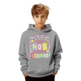thumbnail image 1 of Happy 100 Days of School Unisex Hoodies for K_ids - Funny Print Drop Shoulder Long Sleeve Sweatshirts, Casual Back to School Tops for B`oys & G`irls, 1 of 5