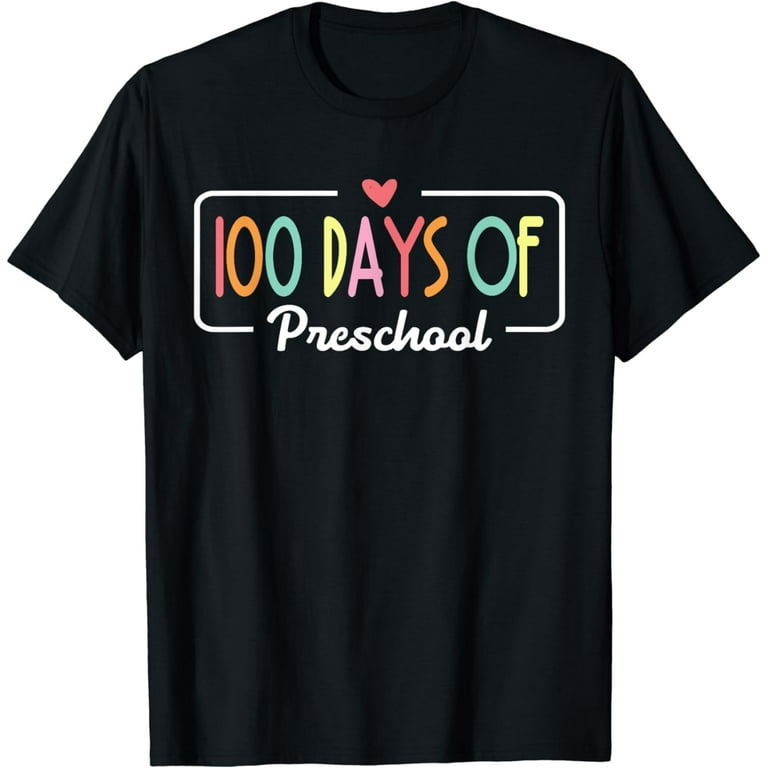 100th Day Preschool Kids Teacher Retro 100 Days Of School T-Shirt 100th Day Preschool Kids Teacher Retro 100 Days Of School T-Shirt