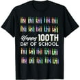 thumbnail image 1 of Happy 100th Day Of School Student Gift 100 Days Of School T-Shirt Black 4X-Large, 1 of 4