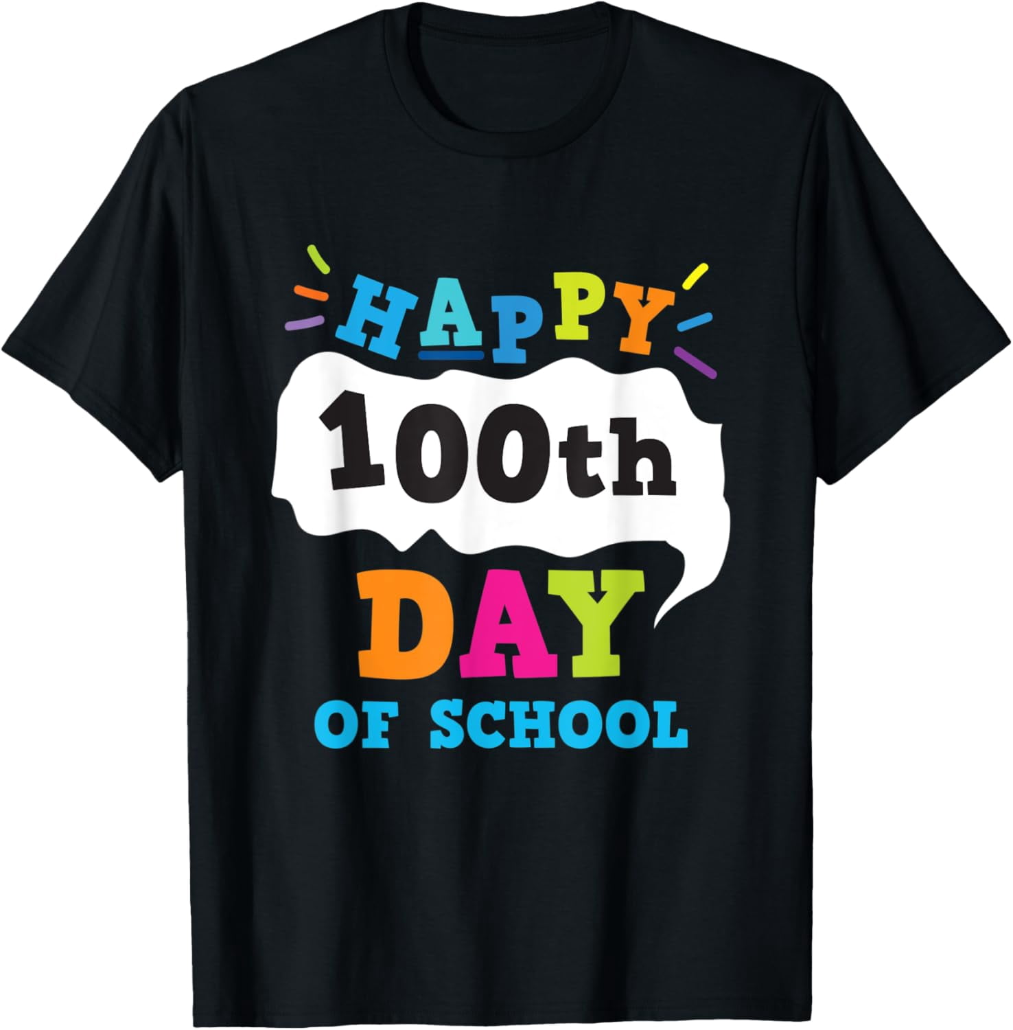 Happy 100th Day Of School T-Shirt Teacher Kids - Walmart.com