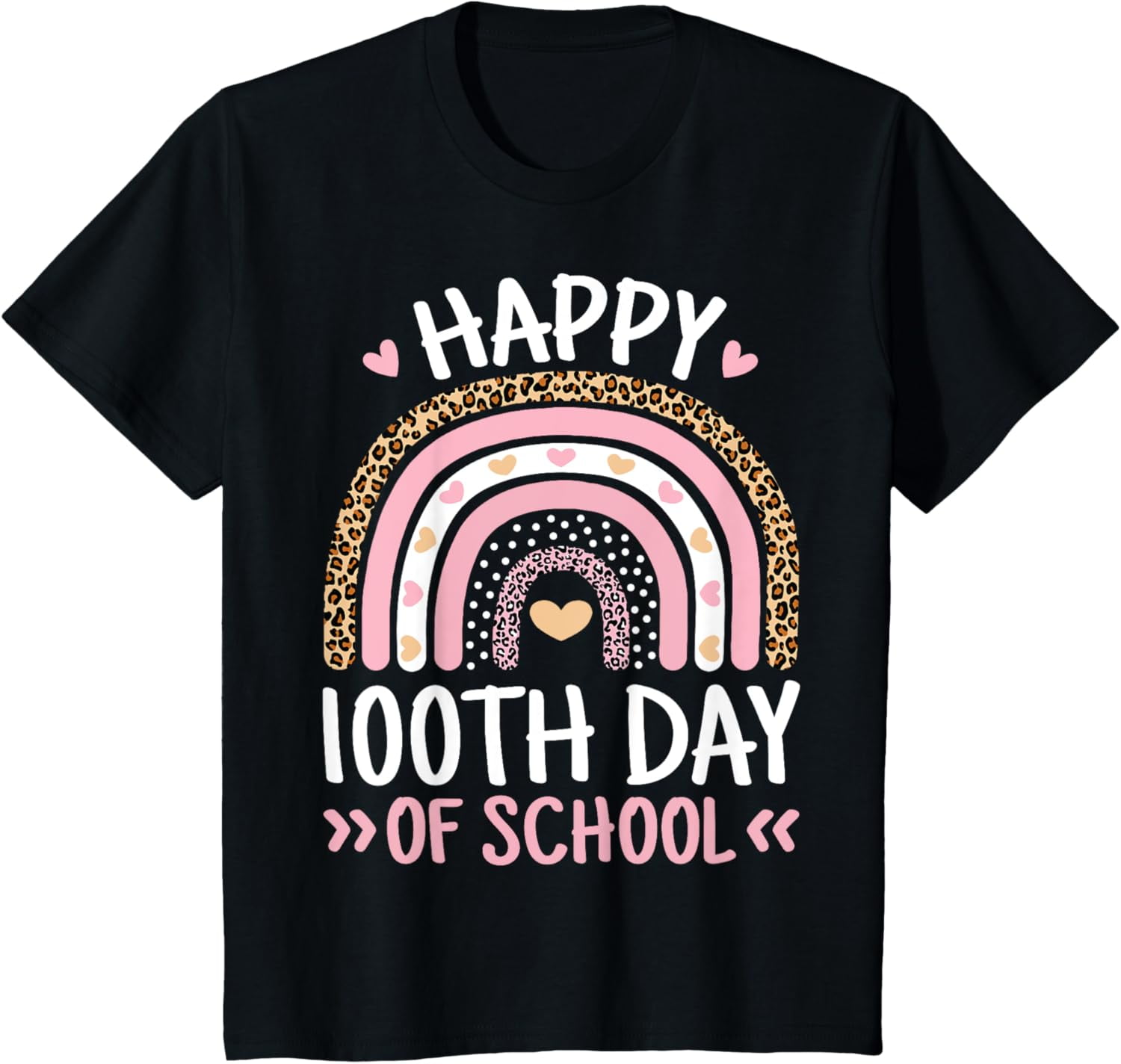Happy 100th Day Of School Teacher Kids 100 Days Of School T-Shirt ...