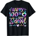 thumbnail image 1 of Happy 100th Day Of School Tie Dye Rainbow 100 Days Smarter T-Shirt, 1 of 3