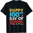 thumbnail image 1 of Happy 100th Day Of School Womens T-Shirt Womens T-Shirt, 1 of 5