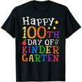 thumbnail image 1 of Happy 100th Day of Kindergarten Shirt for Teacher or Child T-Shirt Black 4X-Large, 1 of 4