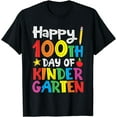 thumbnail image 1 of Happy 100th Day of Kindergarten Teacher or Student T-Shirt T-Shirt, 1 of 3
