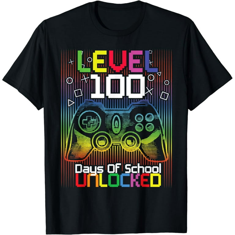 Happy 100th Day Of Kindergarten Unlocked Teacher Or Student T-Shirt Happy 100th Day Of Kindergarten Unlocked Teacher Or Student T-Shirt