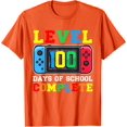 thumbnail image 1 of Happy 100th Day of School Tee - Level 100 Days Unlocked Gaming Design Unisex T-Shirt (Orange, 4X-Large), 1 of 1