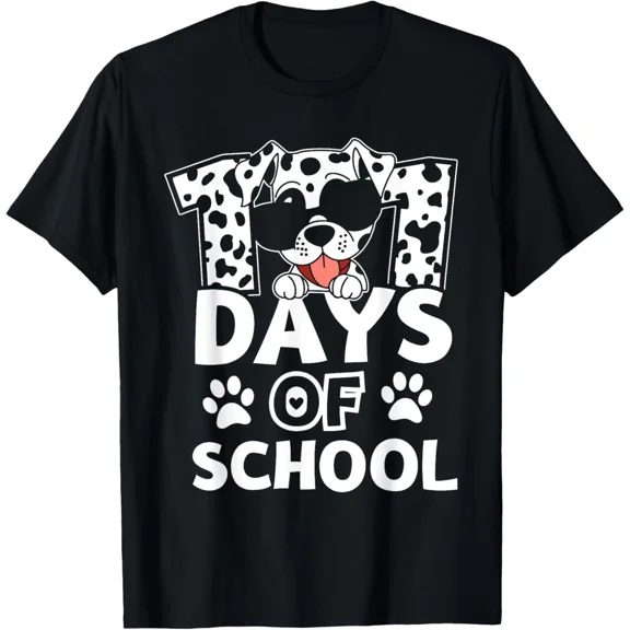 Happy 101 Days School The Cute Dog 100 Days Smarter New Unisex T-Shirt, up to size 5xl