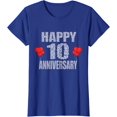 thumbnail image 1 of Happy 10th Anniversary 10 Years Together Matching Quote T-Shirt, 1 of 2