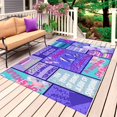 thumbnail image 1 of Happy 10th Birthday Outdoor Rug 4x6 Ft, Non Slip Washable Area Rug, Purple Bows Balloons Cakes Polka Dot Patio Rugs Carpet Runner, Large Floor Mat for Indoor/Outdoor Deck Porch Camping, 1 of 8