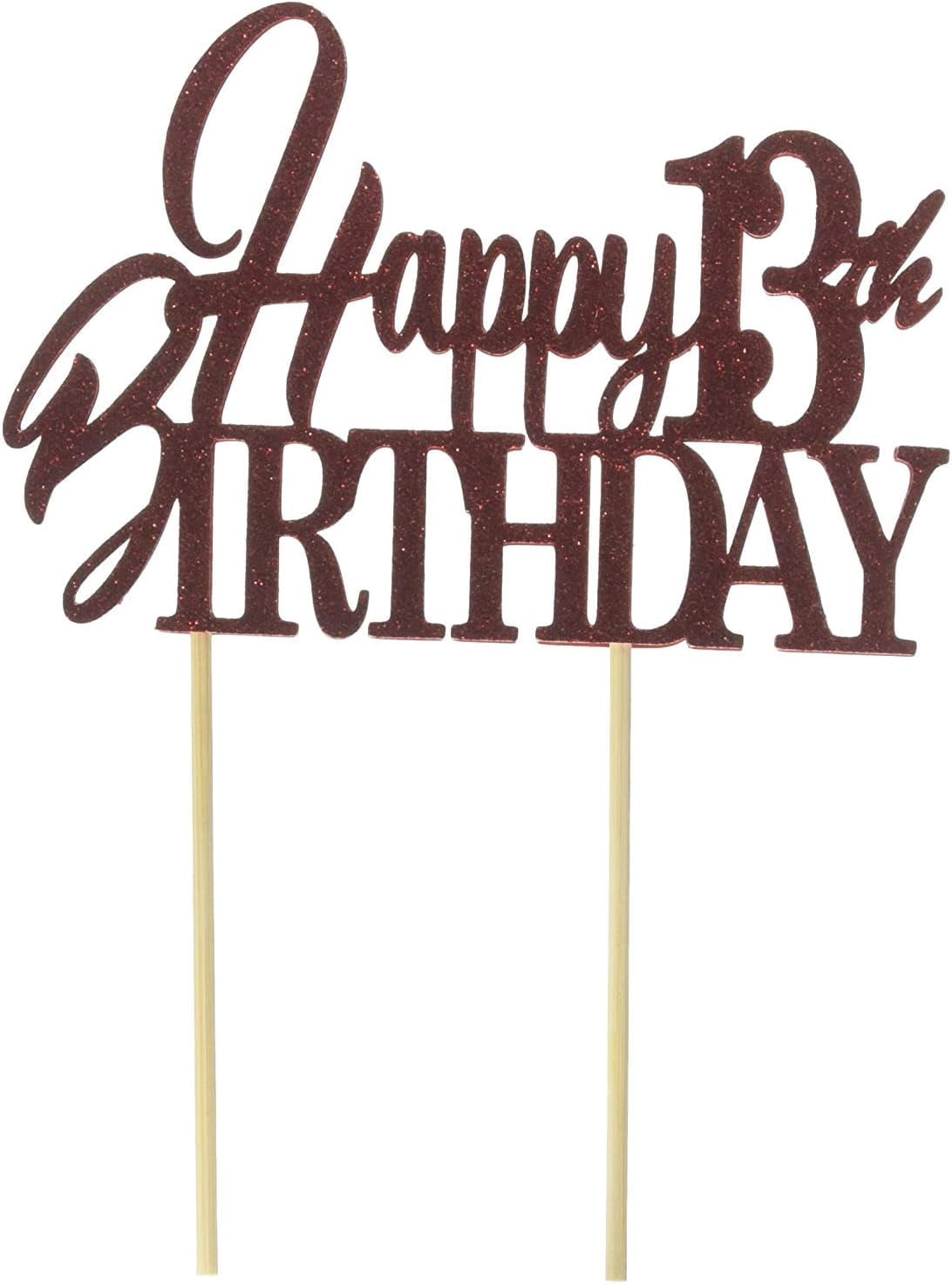 Happy 13th Birthday Cake Topper,1pc, Birthday Celebrations, Party ...