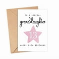 thumbnail image 1 of Happy 13th Birthday Card for Granddaughter – Special Star Design – Blank Inside, Envelope Included – Perfect Gift for Celebrating 13th Birthday Milestone, 1 of 3