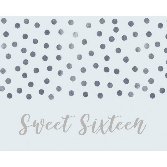 Happy 16th Birthday Guest Book (Landscape Hardcover): Sweet Sixteen Guest book, party and birthday celebrations decor, m, (Hardcover)