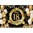 thumbnail image 1 of Happy 18th Birthday Banner Backdrop 18 & Fabulous Heels Birthday rations Party Supplies for Purple, 1 of 6
