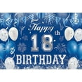 thumbnail image 1 of Happy 18th Birthday Banner Backdrop 18 & Fabulous Heels Birthday rations Party Supplies for Purple, 1 of 6