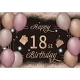 thumbnail image 1 of Happy 18th Birthday Banner Backdrop 18 & Fabulous Heels Birthday rations Party Supplies for Purple, 1 of 6