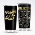 thumbnail image 1 of Happy 18th Birthday Tumblers Gifts for Men Women, Back in 2005 Stainless Steel Tumblers Gifts, 2005 18 Years Old Birthday Gift For Grils Boys Grilfriend Boyfriend, 1 of 6