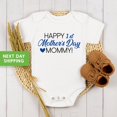 thumbnail image 1 of Happy 1St Mother'S Day Onesie, Baby Boys Mother'S Day Onesie, Boys Mother'S Day Bodysuit, Mother'S Day Onesiefor Boys, Baby Mother'S Day Cool Baby Clothing, Cute Baby Onesie, BABY BODYSUIT LAT 4424, 1 of 3