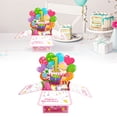 thumbnail image 1 of Happy 1st Birthday Card, 3D Pop Up First Birthday Greeting Card for Baby, Daughter, Granddaughther, Niece with 1 Envelop,1 Message Card, A, 1 of 9