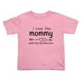 thumbnail image 1 of Happy 1st Mother Day Gift I Love You Mommy Funny Toddler T Shirts for Boys Girls (Pink, Youth L), 1 of 5