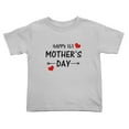 thumbnail image 1 of Happy 1st Mother's Day Funny Toddler T Shirts for Boys Girls (Gray, 4T), 1 of 5
