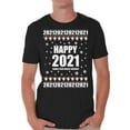 thumbnail image 1 of Happy 2021 T-Shirt for Men Happy New Year Men's Shirt Xmas Pattern 2020 Funny Santa Tee Merry Christmas Top for Boys New Year Shirts for Men Happy Holidays Merry Xmas Gifts for Him, 1 of 4