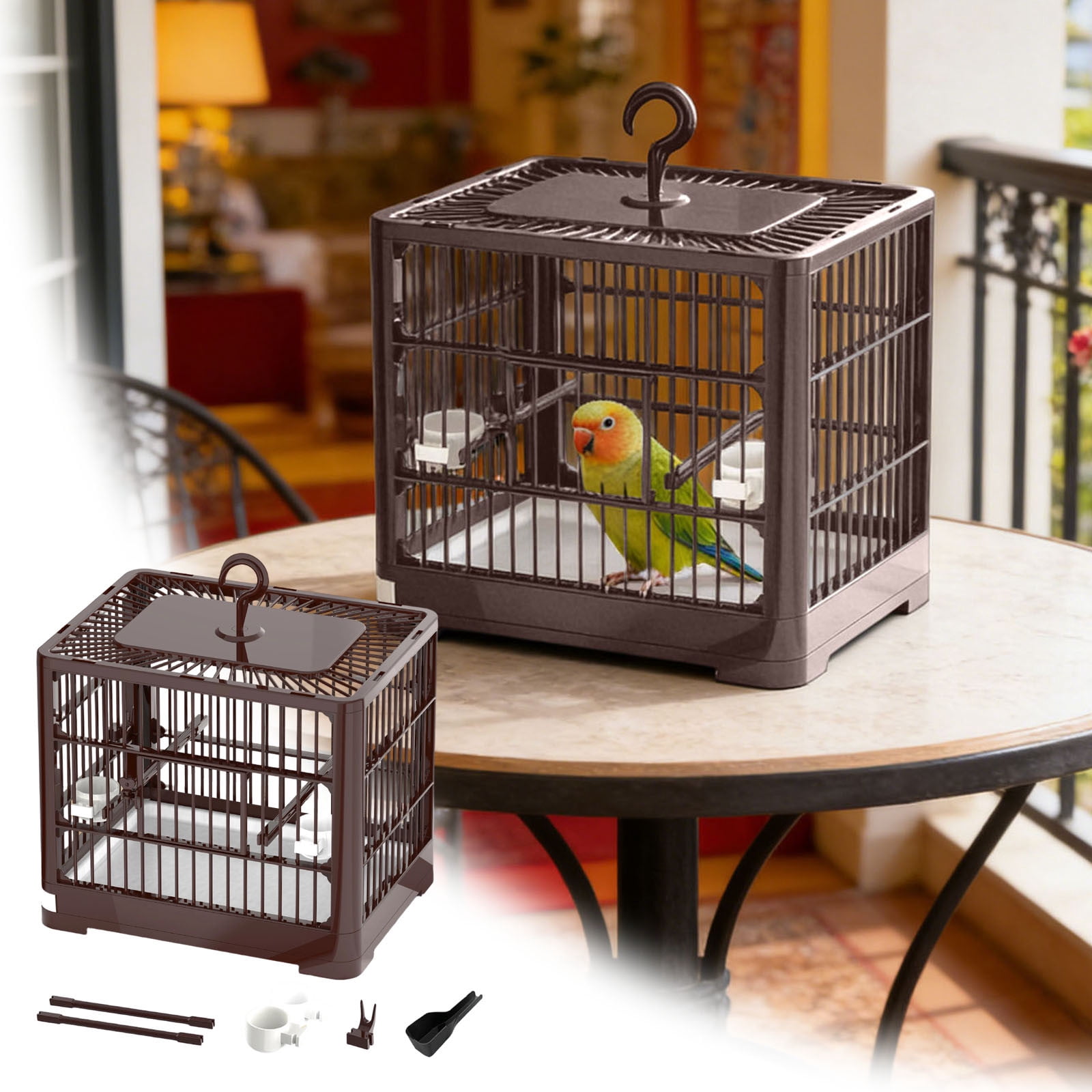 Happy 2026 Pet Gifts Bird Cage Travel Bird Cage Portable Bird | Small ...