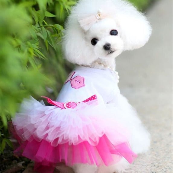 Happy 2026 Pet Spring Summer Breathable Skirt Dog Cat Clothing Pet Clothes Suitable For Cute Pets