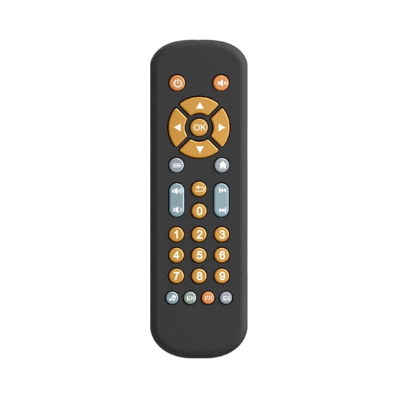 Happy 2026! Tv Remote Control Toy With Light And Sound Realistic Controller For Young Children With 3 Languages Early Education Learning Music Toy Preschool Baby Boys And Girls Novelty Funny Toy