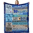 thumbnail image 1 of Happy 20th Birthday Gifts for Women, Gift For 20 Year Old Female, 20 Year Old Birthday Gifts for Her, 20th Birthday Decorations Idea for Women from Dad Mom Sisters,Back In 2003 Throw Blanket 60"X50", 1 of 5