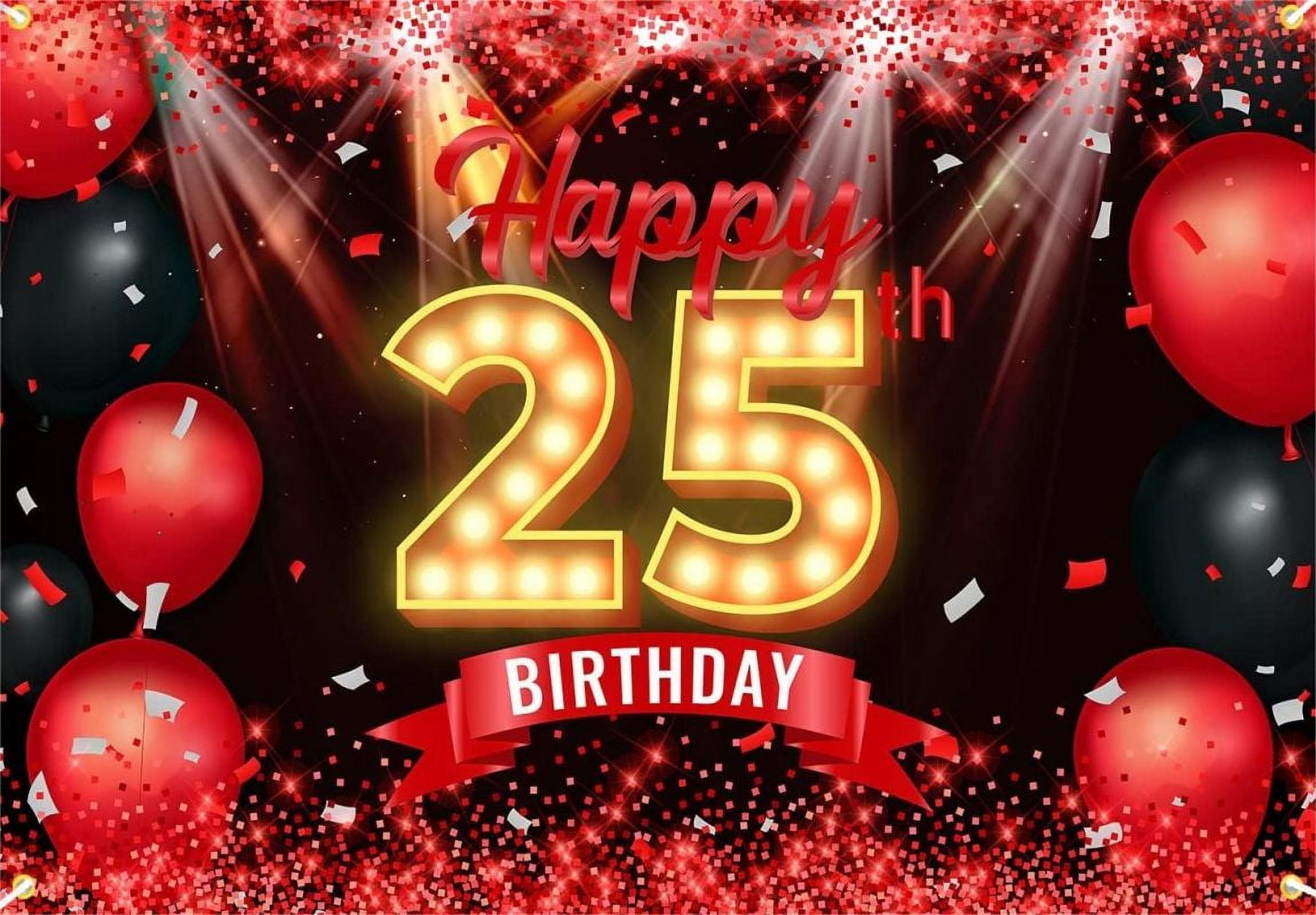 Happy 21/22/23/24/25th Birthday ration Background Girl Invitation ...
