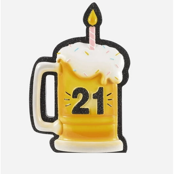 Happy 21st Birthday Personalized Christmas Ornament Kit