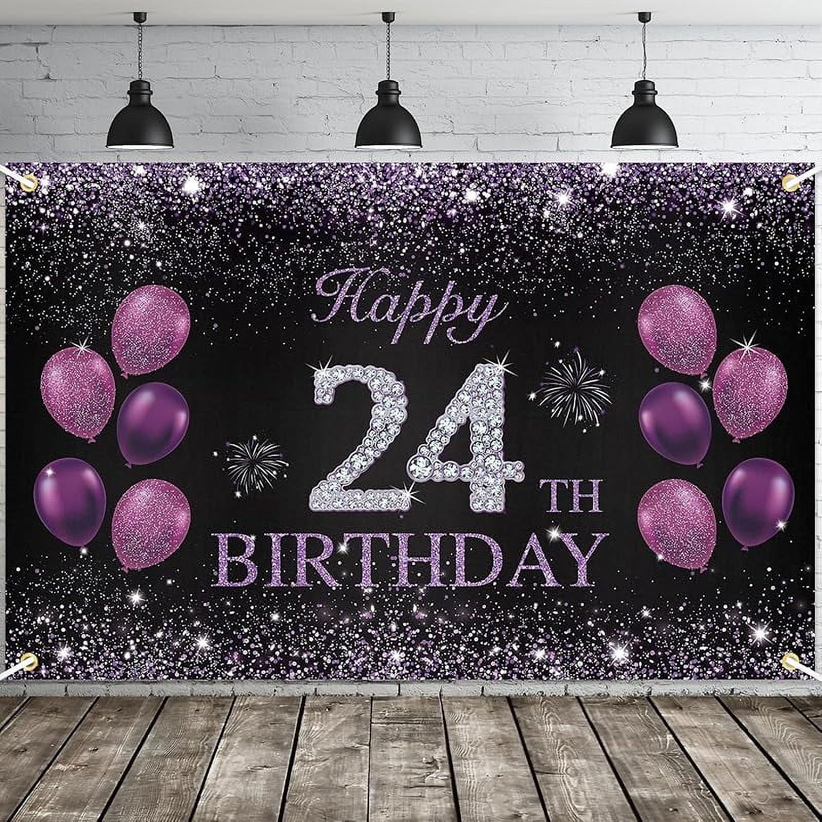 Felice 21 ° compleanno banner sfondo 21 anni rosa oro sfondo Bday decora per ragazze donne pografia festa forniture