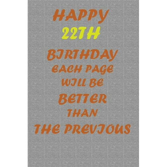 Happy 22th Birthday!, (Paperback)