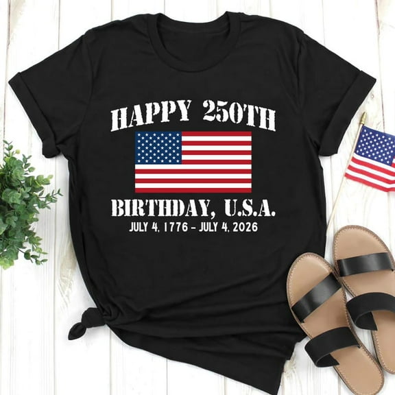 Happy 250th Birthday USA Shirt, America 250th Tee