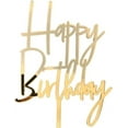 thumbnail image 1 of Happy 2nd Birthday - Cake Topper - Elegant 3mm Gold & Silver Acrylic Decoration for Memorable Party Celebrations - Silver, 1 of 1