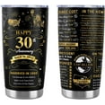 thumbnail image 1 of Happy 30th Anniversary Wedding Gifts for Men Women 30th Anniversary Tumbler 30 Years Wedding Gifts for Couple Wife Husband Back in 1993 Stainless Steel Vacuum Insulated Tumbler 20 oz, 1 of 6