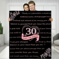 thumbnail image 1 of Happy 30th Birthday Blanket Gift for Women, 30 Years Old Birthday Ideas Gift for Her, 30th Birthday Christmas Valentines Day Throw Blanket Gift for Girlfriend Daughter Wife Mom, 1 of 5