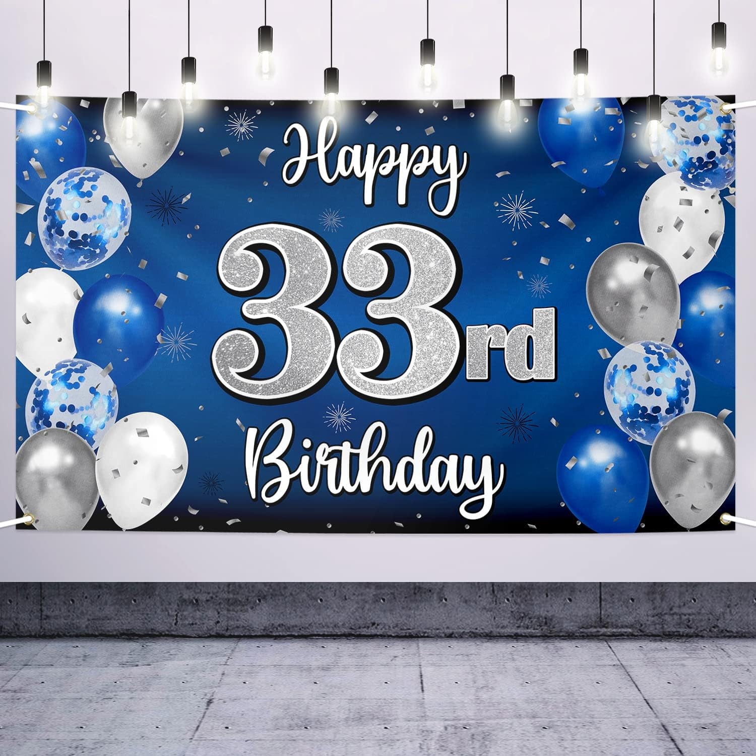 LASKYER Happy 10th Birthday Decorations - Purple Balloon Door Hanging Banner, "Cheers To Ten Years" Sign - View #9