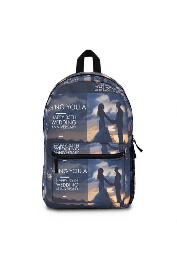 Happy 35th Wedding Anniversary Backpack (Made in USA)