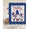 thumbnail image 1 of Happy 4 th of July Gnomes Shower Curtain, Memorial Day American Flag Shower Curtain Set with Hooks, Summer Waterproof Fabric Shower Curtains for Bathroom Decor, 36x72 Inch Bath Curtain, 1 of 6